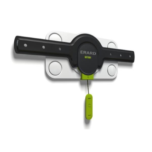 ERARD FiXiT 400 - Kit montaggio (montaggio a muro, 4 distanziatori per muro) - per pannello piatto - plastica, acciaio inossidabile - bianco / nero - dimensione schermo: 30"-50" - installabile a parete